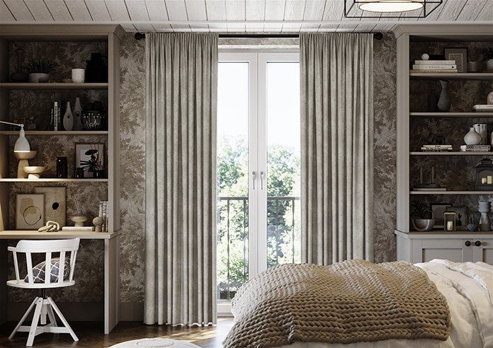 Florence Faux Suede, Taupe Brown - Made to Measure Curtains - Image 3